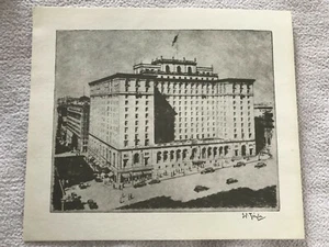 Impresión de escena de edificio/calle vintage - Imagen 1 de 2