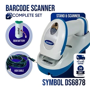 Motorola Symbol Wireless Barcode Scanner DS6878 w/Cradle & USB Cable GRADE A! - Picture 1 of 17