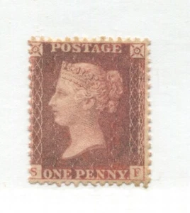 1856 1d Red Star on white paper SF mint no gum - Picture 1 of 1