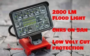 For Milwaukee 18V Flood Focus Light for M18 18V Li-Ion Battery Work Light 2800LM - Picture 1 of 11