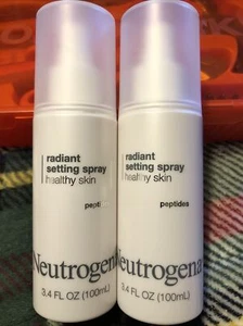 Lot Of 2 Neutrogena Healthy Skin Peptides Radiant Setting Spray 3.4oz - Picture 1 of 3