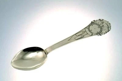 Cucharas 20,5 Gramos 925 Plata de Ley Plata Innombrables Nacimiento Bautizo Niño - Imagen 1 de 4