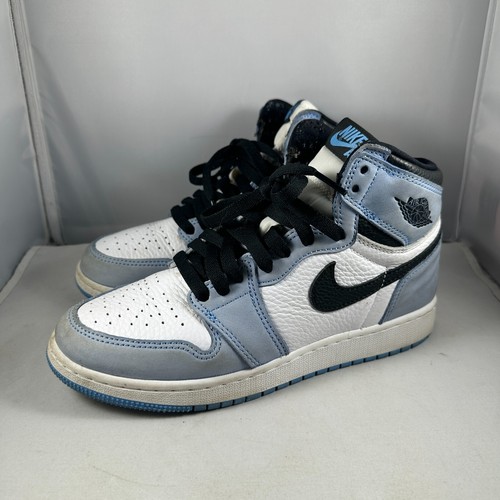 Nike Youth 6Y Air Jordan 1 Retro High OG GS Sneakers University Blu 575441 134