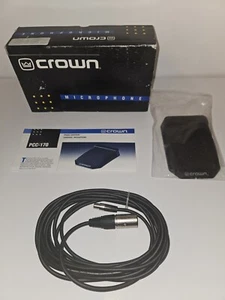 Crown PCC-170GT Gated Supercardioid Condenser Boundary Microphone New Open Box - Picture 1 of 8