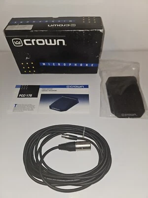 Crown PCC-170GT Micrófono Límite Condensador Supercardioide Cerrado Nuevo Caja Abierta Foto 1 de 4
