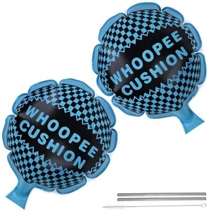 2PCS Whoopee Cushions 10 Inch Fun Toys Blue Fart Pillow Prank Toys for Novelty - Picture 1 of 6