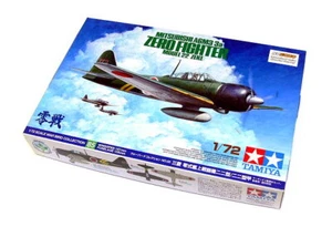 TAMIYA Aircraft Model 1/72 Airplane MITSUBISHI A6M3/3a Zero Fighter 22 60785 - Picture 1 of 1