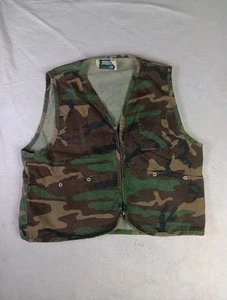 Gilet da caccia mimetico vintage Saftbak da uomo taglia XL" USA mimetico Woodland - Foto 1 di 10