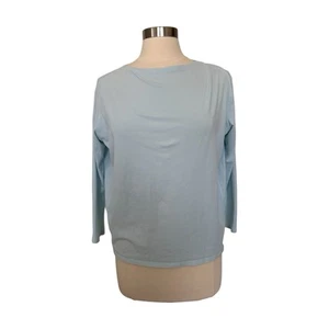 LULULEMON Top Shirt Womens 4 Back in Action Long Sleeve Blue Womens Loose Fit - Picture 1 of 13