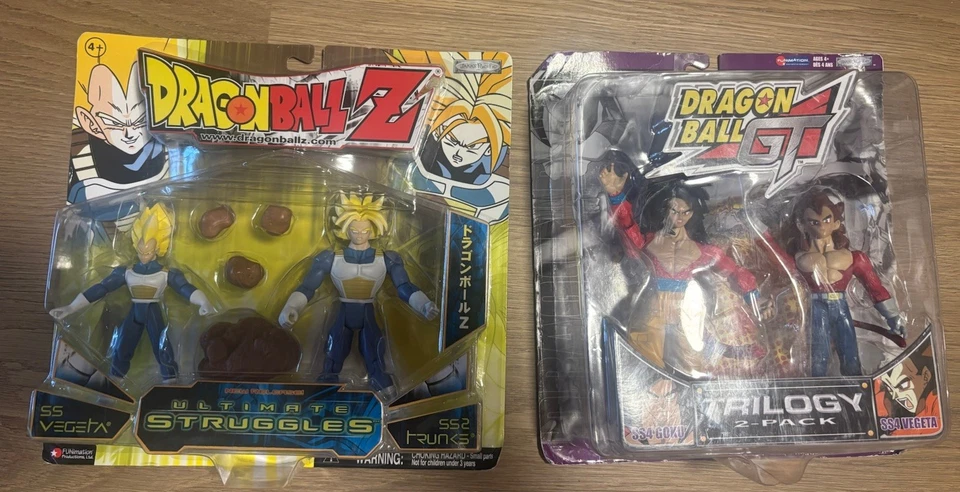 Dragon Ball Z Ultimate Struggles Ss2 Trunks SS Vegeta Jakks 2003