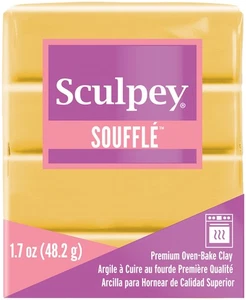 Sculpey Souffle Clay 1.7oz-Yellow Orchre SU6-6521 - Picture 1 of 1