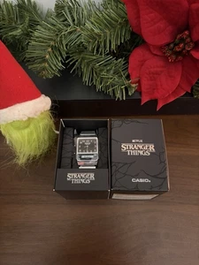 Stranger Things x Vintage Casio Watch Silver - IN HAND (AQ-800 ) 🎄 Ships Now🔥 - Picture 1 of 3