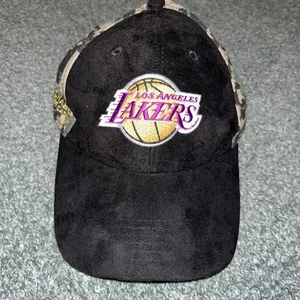 Los Angeles Lakers Sueded Camo Pechanga Casino Baseball Cap/Hat - Picture 1 of 4