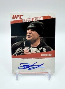 Brock Lesnar 2009 Topps UFC Round 2 Autograph Rookie Card 1st Auto SSP Rare RC - Picture 1 of 2