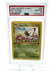 1999 POKEMON JUNGLE 1ST ED #33 BUTTERFREE PSA 10 - Picture 1 of 2