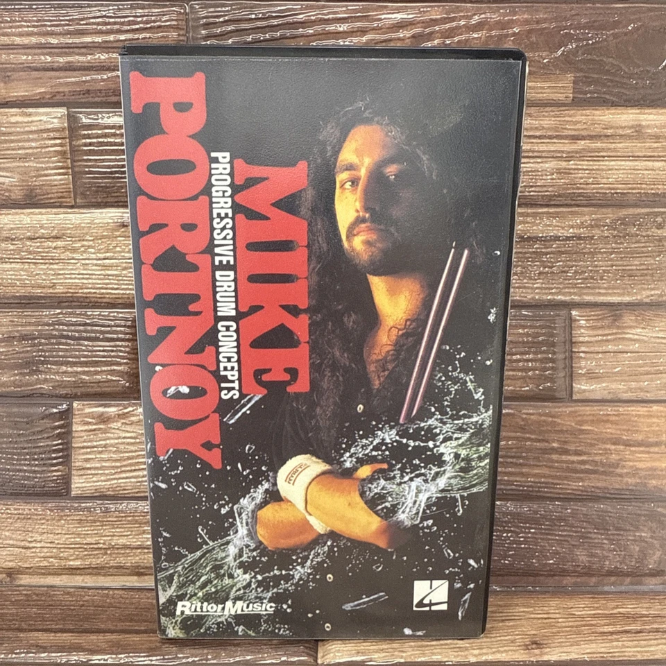 Mike Portnoy Progressive Drum Set Concepts Instruction VHS Play Practice Video - Image 1 of 3