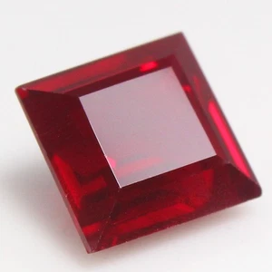 Piedra preciosa cuadrada 9x9 mm rubí rojo sangre paloma Mogok certificado natural 4,90 quilates - Imagen 1 de 6
