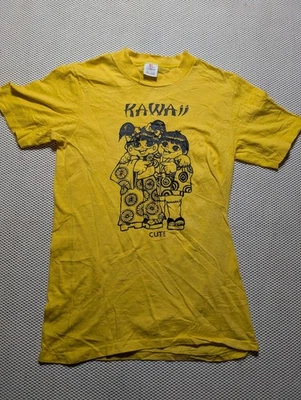 Camiseta rara vintage HI CRU STEDMAN Kawaii fofa recatada gueixa japonesa anos 70 anos 80 média - Imagem 1 de 4