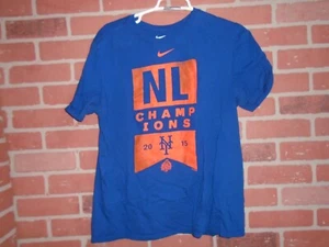 NEW YORK METS 2015 NL CHAMPIONS HERREN NIKE T-SHIRT GRÖSSE LARGE - Bild 1 von 2