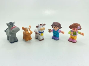 2001 02 03 Fisher Price Mattel Horse Pony Cow Mia Maggie Little People Toy Lot - Picture 1 of 9