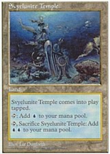 MTG magic cards 2x x2 Light Play, English Svyelunite Temple 5th Edition