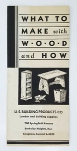 Folleto publicitario vintage qué hacer con madera y cómo productos de construcción de Estados Unidos - Imagen 1 de 8
