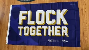 Baltimore Ravens NFL “Flock Together” M&T Flag - Picture 1 of 4