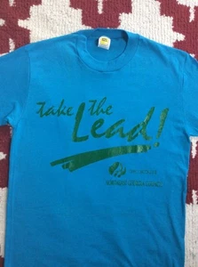 Velva Sheen T Shirt New NOS True Vintage Turquoise Girl Scouts Graphic Size M - Bild 1 von 4
