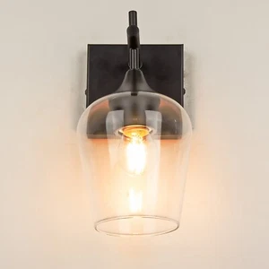 Bathroom Light Fixtures, 1/2/3/4-Light Bathroom Vanity Light fixtures, Clear - Picture 1 of 67