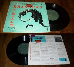 GEORGES BRASSENS - N.4 LP 25 CM French Pop Folk Philips 1956 - Picture 1 of 1