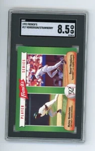 Rickey 1992 French's D Strawberry Henderson 17 Hof Player Series Mustard Sgc 8.5 - Bild 1 von 4