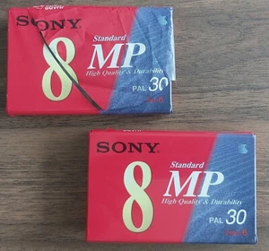 SONY 2 Cassettes Video 8 P5-30MP Standard MP PAL 30 Neuves sous blister - Photo 1 sur 4