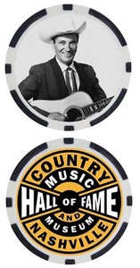 ERNEST TUBB - COUNTRY MUSIC HALL OF FAMER - COLLECTIBLE POKER CHIP