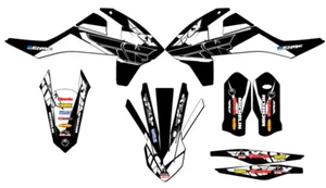 2017-2018 EXC 13 FLY Black Senge Graphics Kit Compatible with KTM - Foto 1 di 10