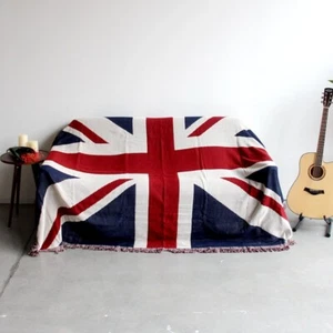 Britain Flag Throw Blanket Sofa Bed Covers Picnic Blanket Tapestry Blaket - Picture 1 of 5
