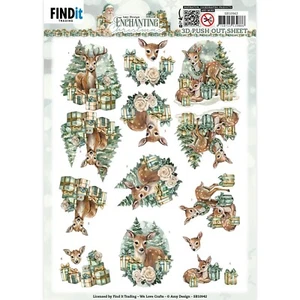 ENCUÉNTRALO COMERCIO - 3D PUSH OUT - ENCANTADORA NAVIDAD - CIERVO - Imagen 1 de 1