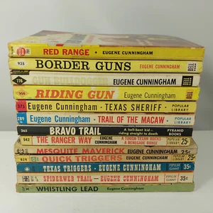 Vintage Posten 13 Eugene Cunningham Cowboy Western Taschenbücher - Bild 1 von 11