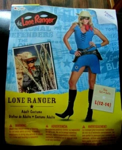 New Adult Play Women Deluxe Halloween Cosplay Lone Ranger Costume Sz. L 12-14 - Picture 1 of 3