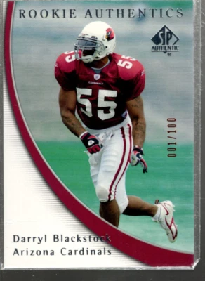 A2829- 2005 SP Authentic Rookie Gold 100 #154 Darryl Blackstock /100 - Image 1 of 2