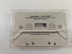 Tom Jones- Can't Stop Cassette 1986 Polygram Records Pop R&B Needs Foam Pad - Picture 1 of 6