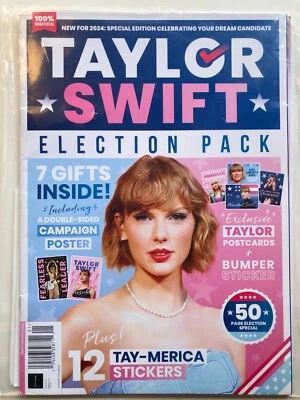 TAYLOR SWIFT FOR PRESIDENT ELECTION PACK / WITH 7 GIFTS INSIDE Magazine / NEW - Image 1 of 3
