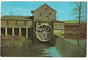 OLD MILL PIGEON FORGE Water Wheel Little River Smoky Mts Tennessee Postcard TN  - Picture 1 of 1