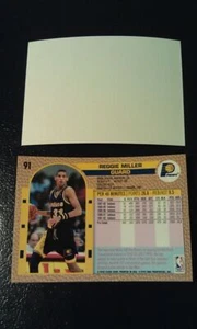 Reggie Miller Pacers 1992 - 1993 Fleer Blank Front Error WOW #91 Oddball - Picture 1 of 1