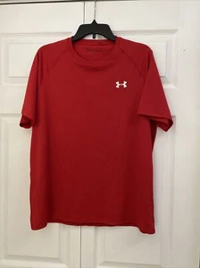 T-shirt Under Armour uomo taglia large rossa Heat Gear Performance aderente - Foto 1 di 2