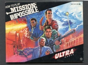 Nintendo Mission Impossible NES Manual Only, 1990 No Game, Instruction Booklet