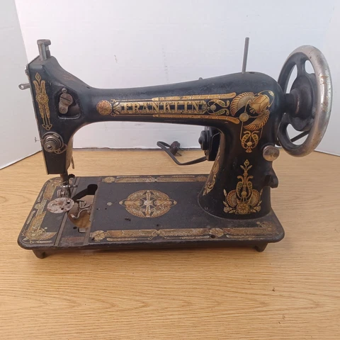 Antique Vintage Franklin Treadle Sewing Machine For Parts Cover