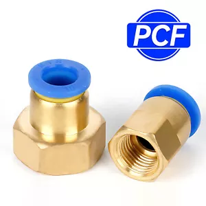 Pneumatic IQS Push In Fitting with Female Thread, All Sizes Connectors, Air - Picture 1 of 20