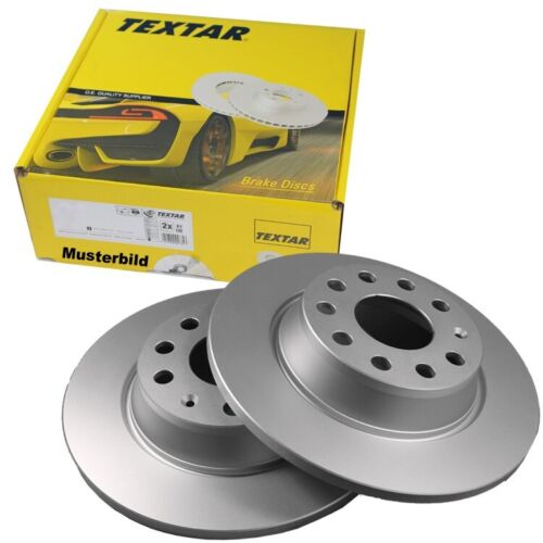 2 Textar brake discs 278 mm rear for Nissan Almera Tino Primera
