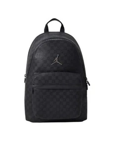 Nueva Mochila Auténtica Nike Jordan Monograma Tamaño Completo Toda Negra Edición Limitada - Imagen 1 de 2