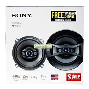 Sony XS-R1345 5-1/4" 4-Way 220 watt Car Speaker (Pair) Sony XS-R1346 - Picture 1 of 6